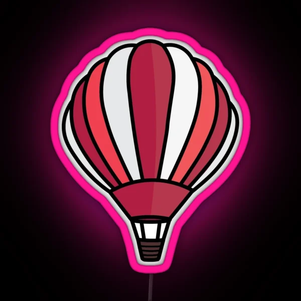 Hot Air Balloon RGB Neon Sign