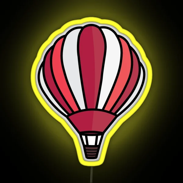 Hot Air Balloon RGB Neon Sign