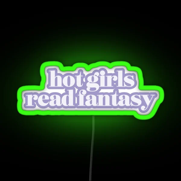 Hot Girls Read Fantasy Purple RGB Neon Sign