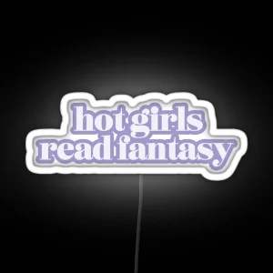 Hot Girls Read Fantasy Purple RGB Neon Sign