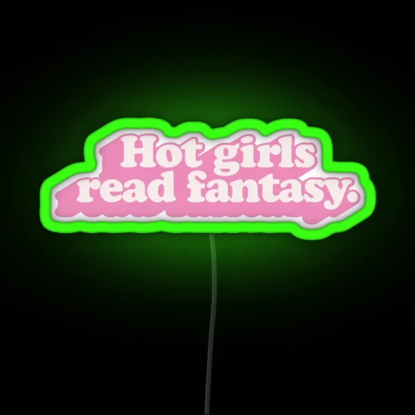 Hot Girls Read Fantasy RGB Neon Sign