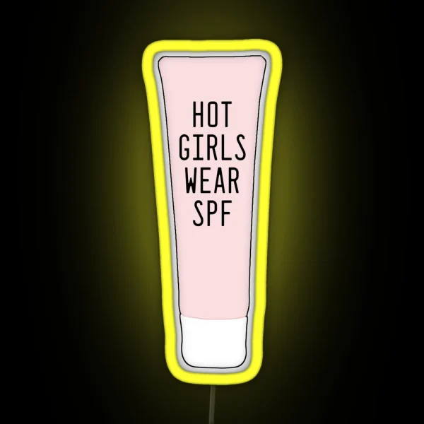 Hot Girls Wear Spf RGB Neon Sign