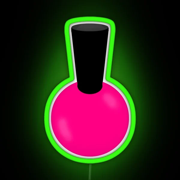 Hot Pink Nail Polish RGB Neon Sign