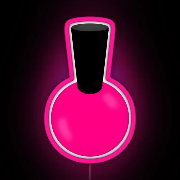 Hot Pink Nail Polish RGB Neon Sign