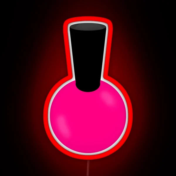 Hot Pink Nail Polish RGB Neon Sign