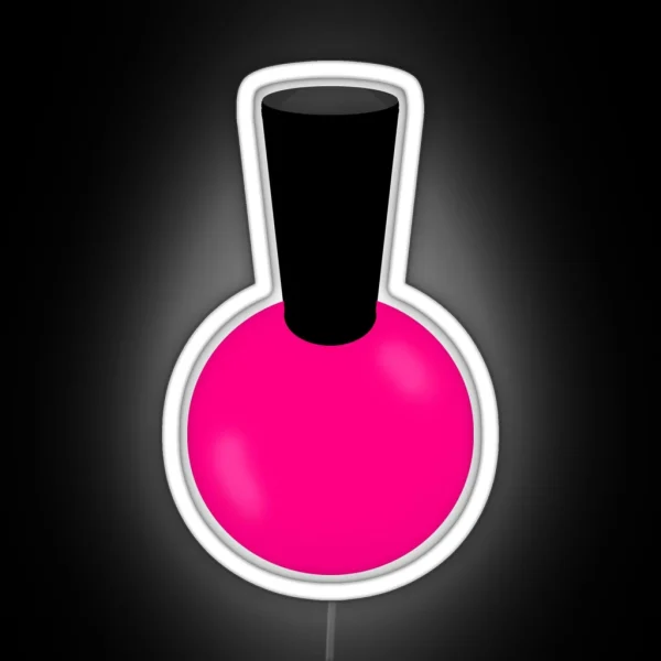 Hot Pink Nail Polish RGB Neon Sign
