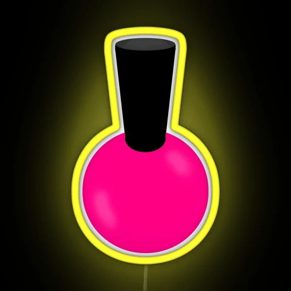 Hot Pink Nail Polish RGB Neon Sign