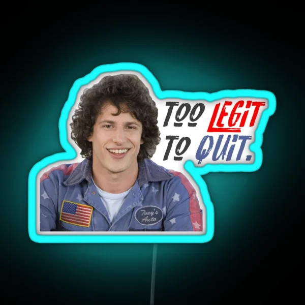 Hot Rod 2 Legit 2 Quit RGB Neon Sign