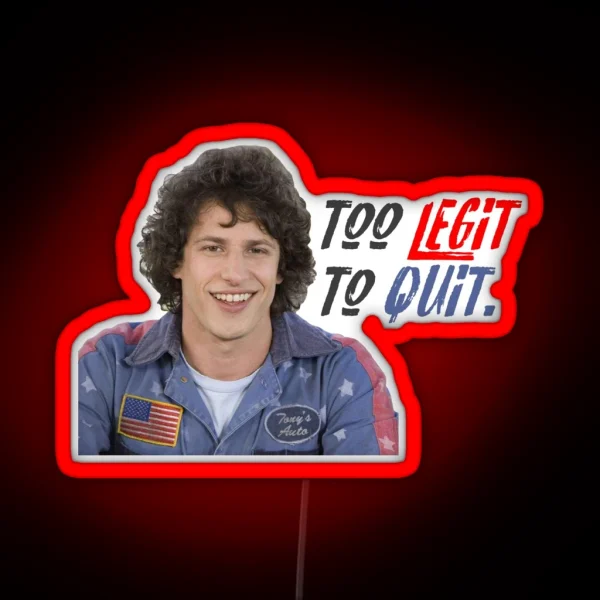 Hot Rod 2 Legit 2 Quit RGB Neon Sign