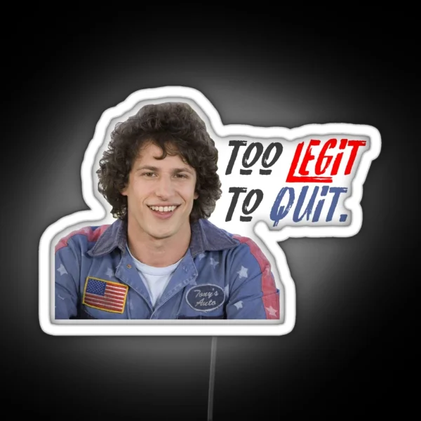 Hot Rod 2 Legit 2 Quit RGB Neon Sign