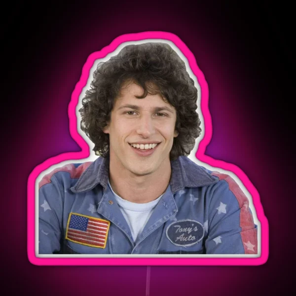 Hot Rod Andy Samberg RGB Neon Sign