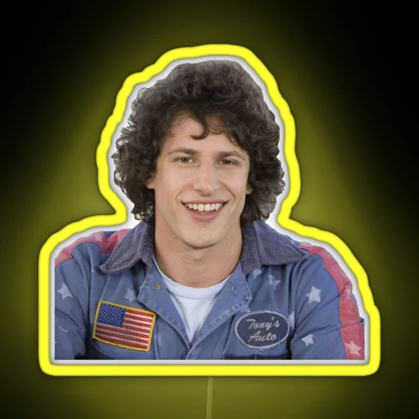Hot Rod Andy Samberg RGB Neon Sign