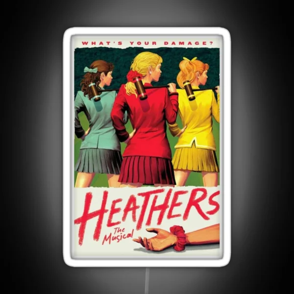 Hot Three Girls Musical RGB Neon Sign
