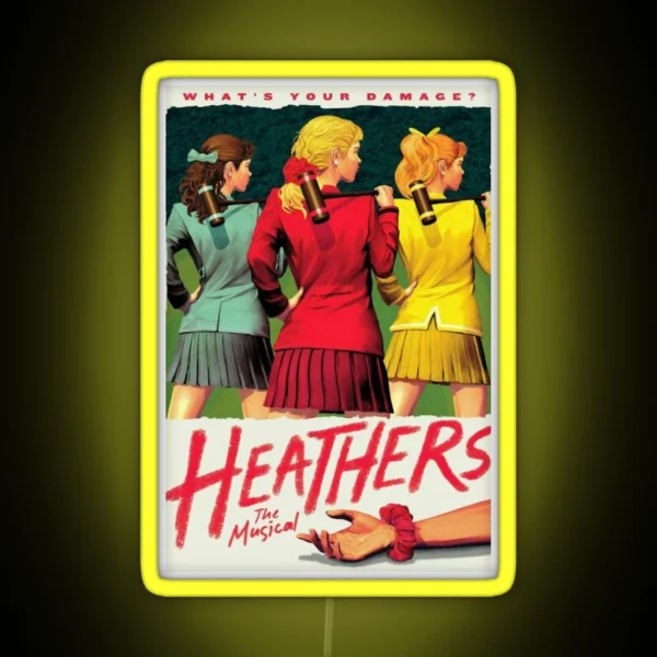 Hot Three Girls Musical RGB Neon Sign