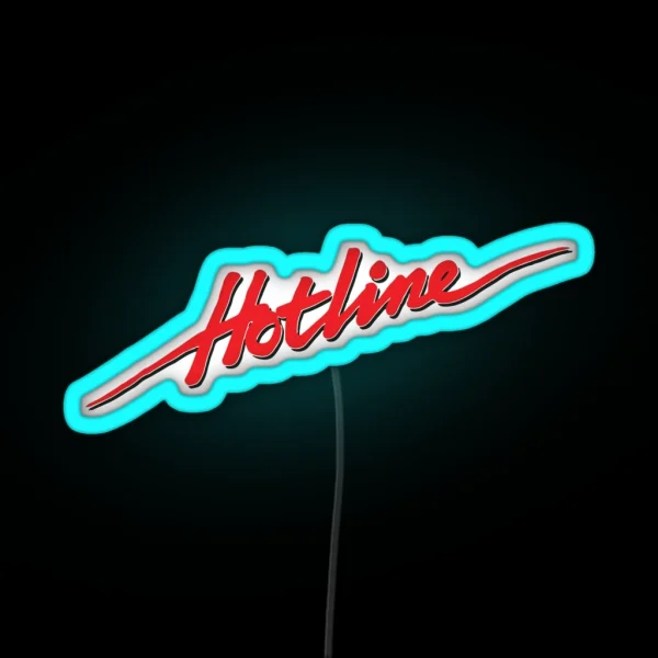 Hotline Script Fixed Gear RGB Neon Sign