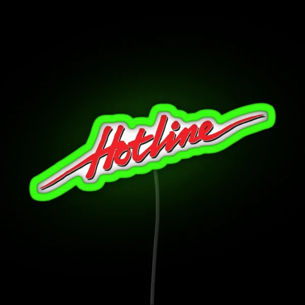 Hotline Script Fixed Gear RGB Neon Sign