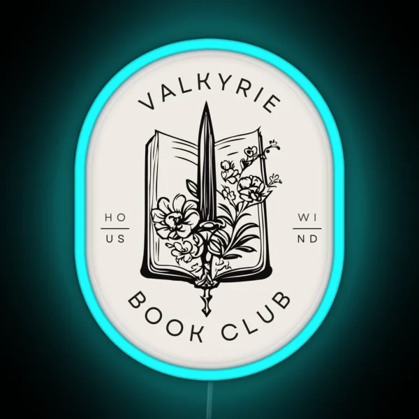 House Of Wind Book Club Nesta Valkryie ACOSF RGB Neon Sign