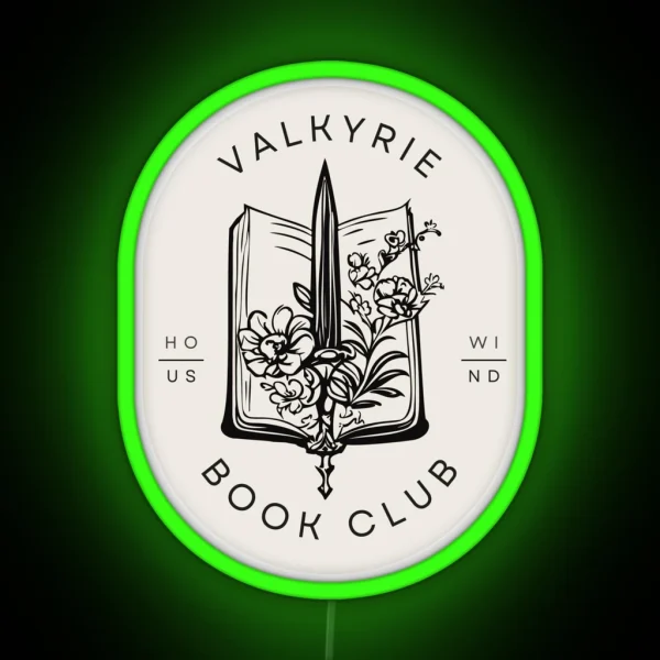 House Of Wind Book Club Nesta Valkryie ACOSF RGB Neon Sign