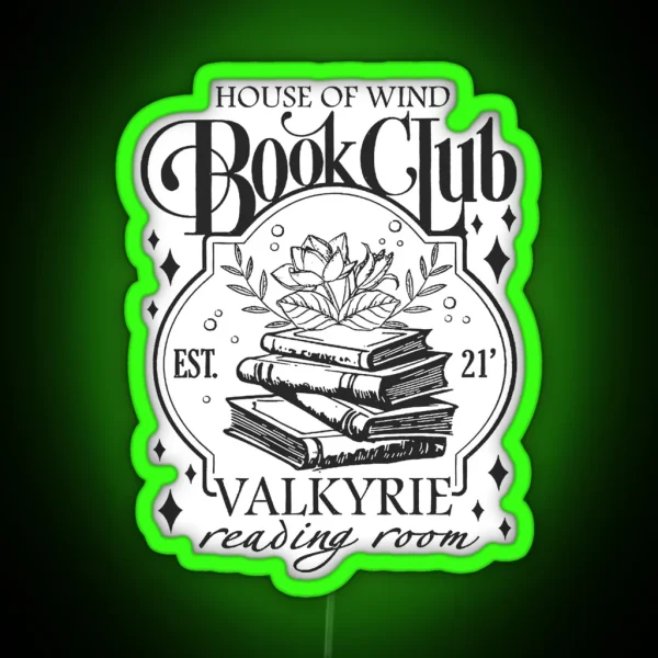 House Of Wind Book Club RGB Neon Sign