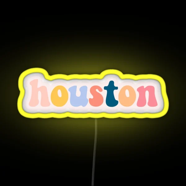 Houston TX RGB Neon Sign