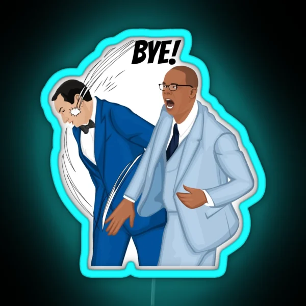 How To Say BYE In Chapel Hill RGB Neon Sign
