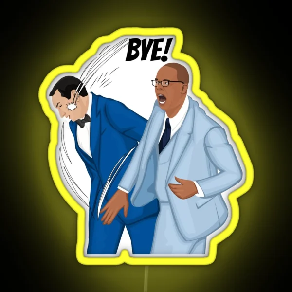 How To Say BYE In Chapel Hill RGB Neon Sign