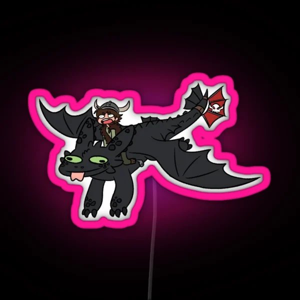 How To Train Your Dragon RGB Neon Sign