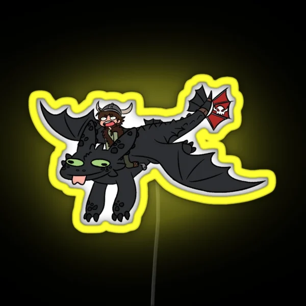 How To Train Your Dragon RGB Neon Sign