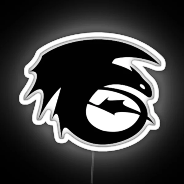 How To Train Your Dragon Toothless Symbol RGB Neon Sign