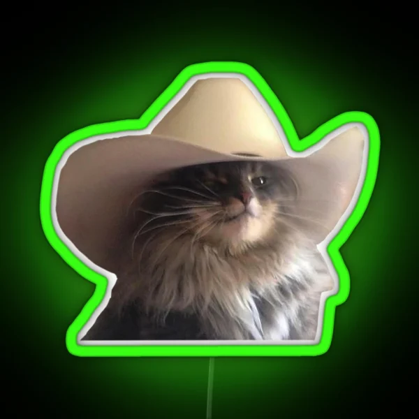 Howdy Kitty RGB Neon Sign