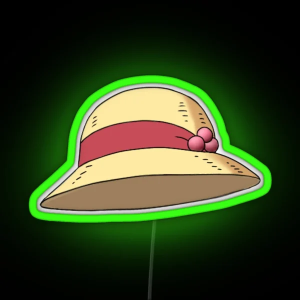 Howl S Moving Castle Hat RGB Neon Sign