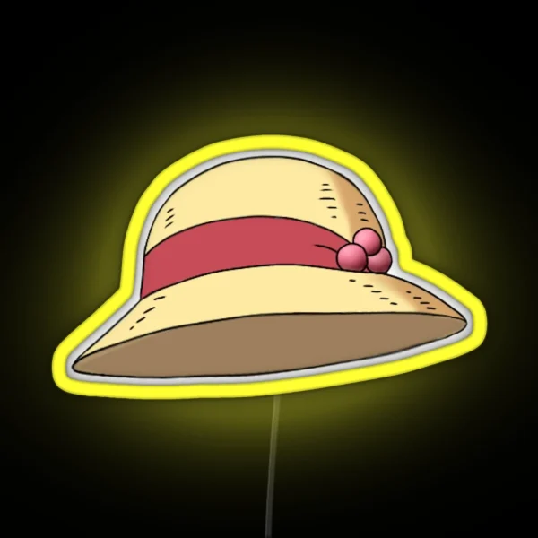 Howl S Moving Castle Hat RGB Neon Sign