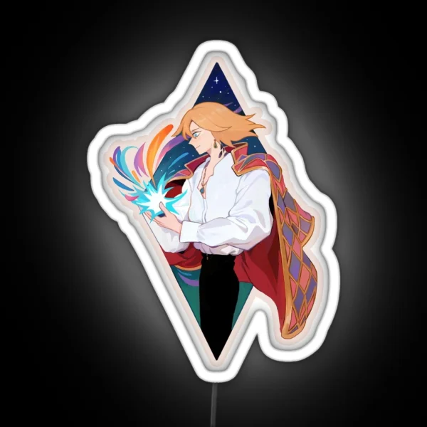 Howls Moving Castle RGB Neon Sign