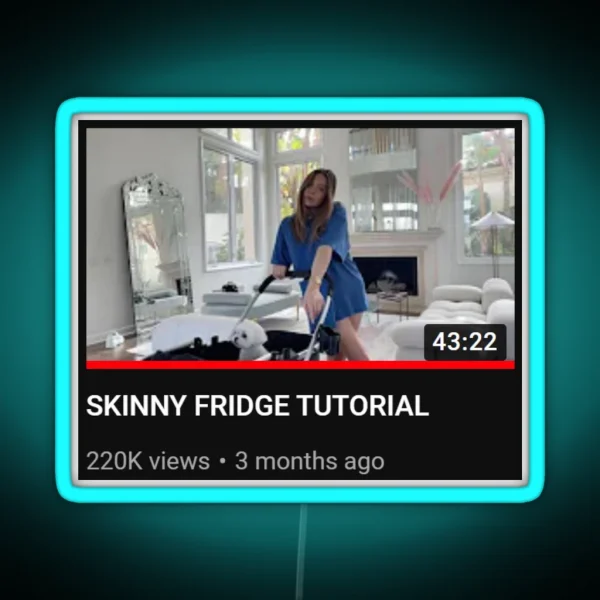 HRH Collection Skinny Fridge Tutorial RGB Neon Sign