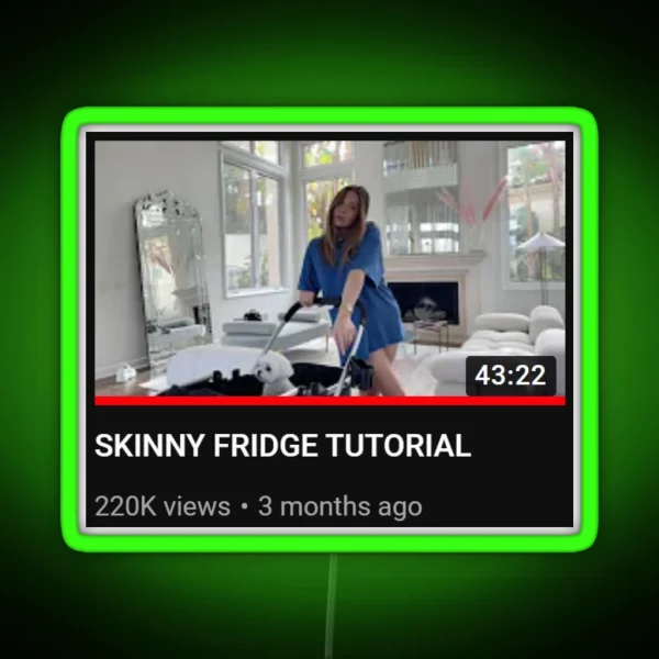 HRH Collection Skinny Fridge Tutorial RGB Neon Sign