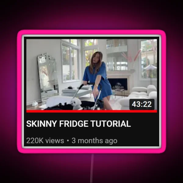 HRH Collection Skinny Fridge Tutorial RGB Neon Sign