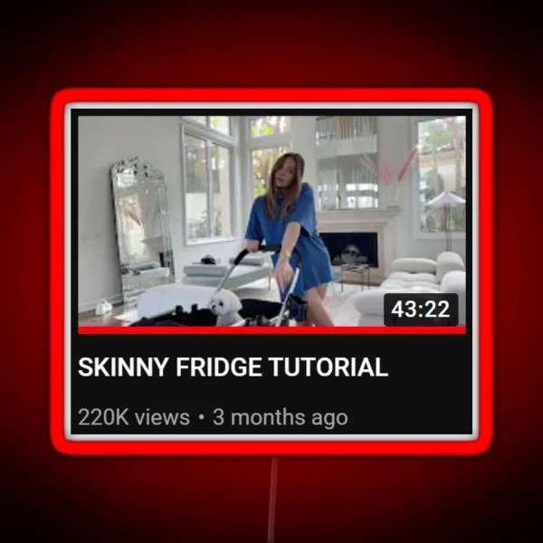 HRH Collection Skinny Fridge Tutorial RGB Neon Sign