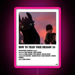 HTTYD Poster RGB Neon Sign