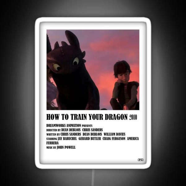 HTTYD Poster RGB Neon Sign