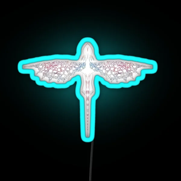 HTTYD THW Stromfly Minimalist RGB Neon Sign