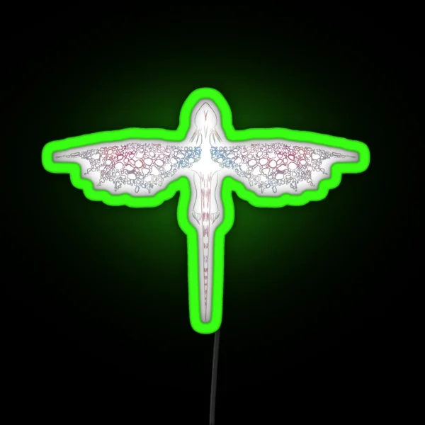 HTTYD THW Stromfly Minimalist RGB Neon Sign
