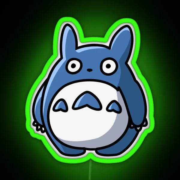 HUGE BLUE TOTORO RGB Neon Sign