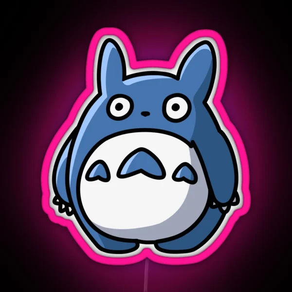 HUGE BLUE TOTORO RGB Neon Sign