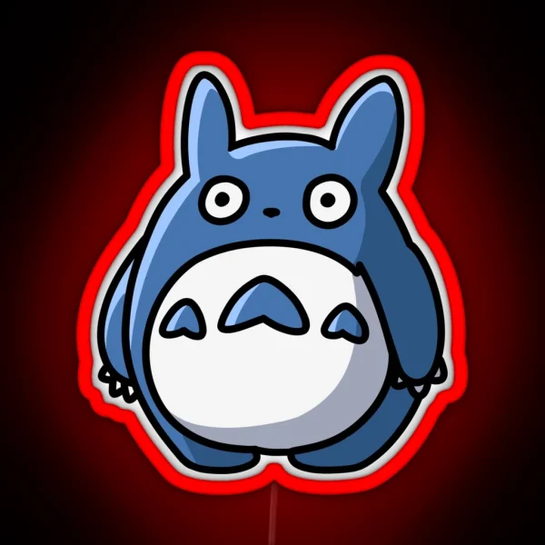 HUGE BLUE TOTORO RGB Neon Sign