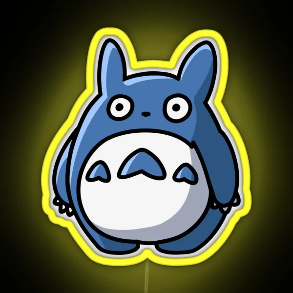 HUGE BLUE TOTORO RGB Neon Sign