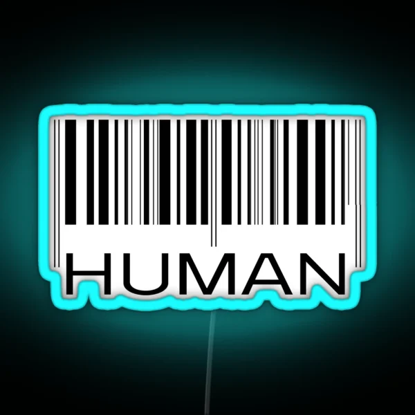 HUMAN BARCODE RGB Neon Sign