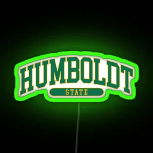 Humboldt College Font Curved RGB Neon Sign