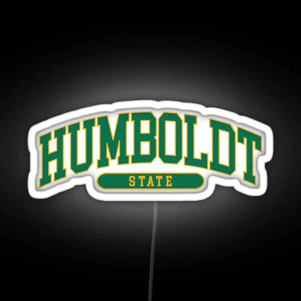 Humboldt College Font Curved RGB Neon Sign