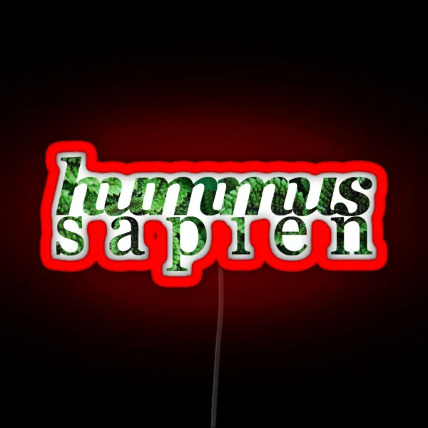 Hummus Sapien RGB Neon Sign