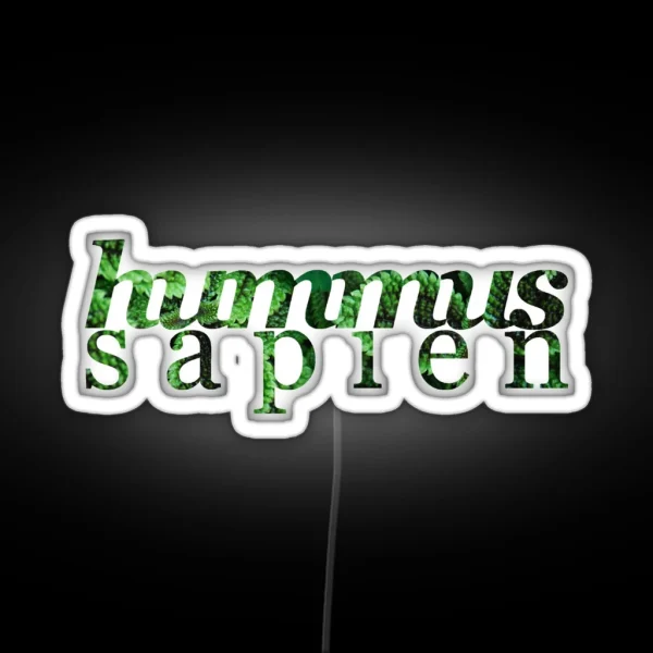 Hummus Sapien RGB Neon Sign